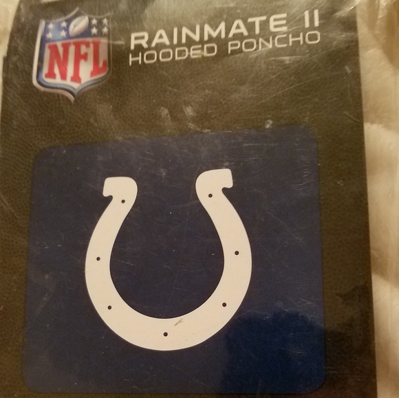 Authentic NFL COLTS hooded Rain jacket Poncho - Picture 3 of 3